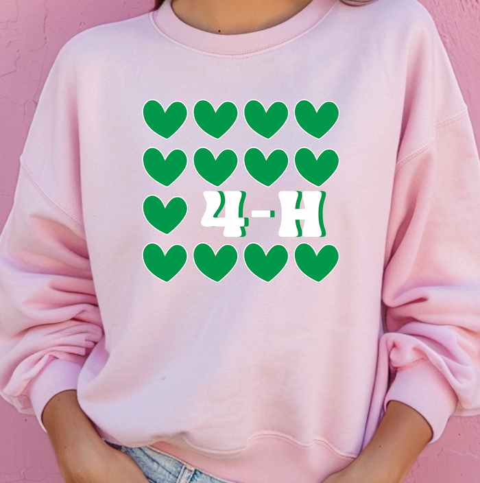 4-H Multiple Hearts– Crewneck