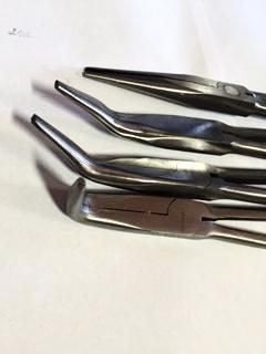 4 PC. Long Reach Pliers Set, Straight, 90, 45, 30 Degree