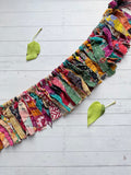 Small Saree Boho Fringe Wall Hanging Garland - Fair Trade Made -Final Sale