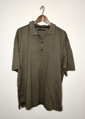 Greg Norman brown patterned polo (L/XL)