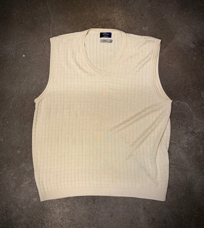 Callaway silk slipover — beige (L)