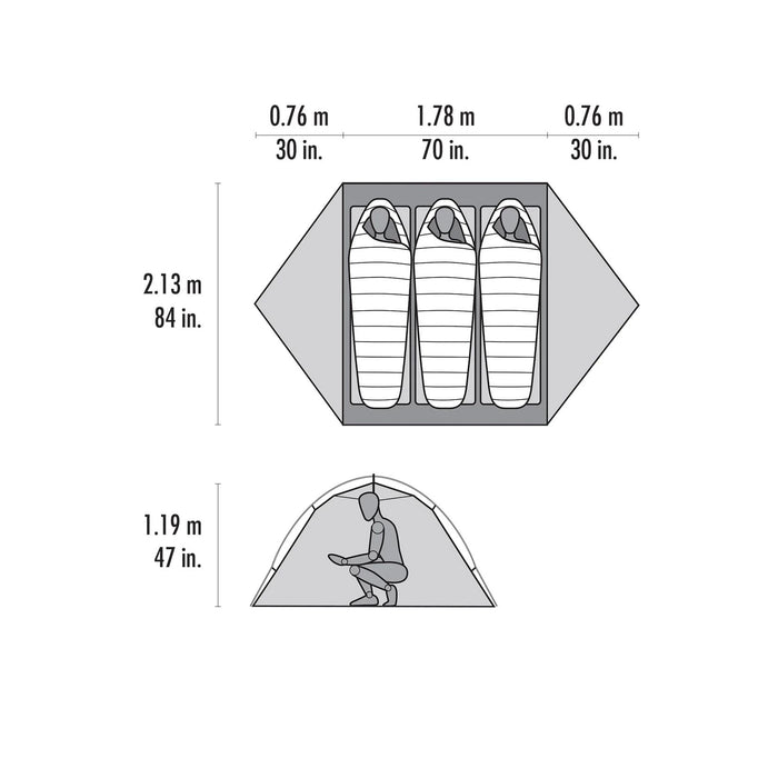 Access 3 Three-Person, Four-Season Ski Touring Tent