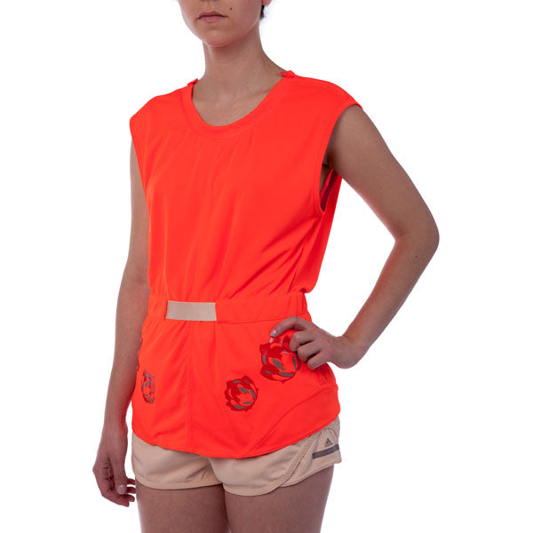 adidas Stella McCartney Women's Climachill Solar Red Tee Aa8501