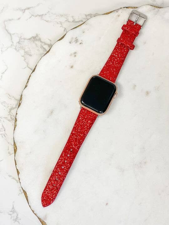 Adjustable Glitter Smart Watch Bands