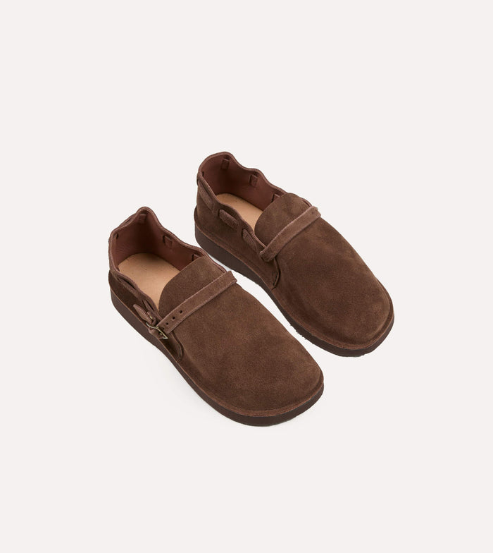 Aurora for Drake's Middle English Brown Roughout Leather Shoe
