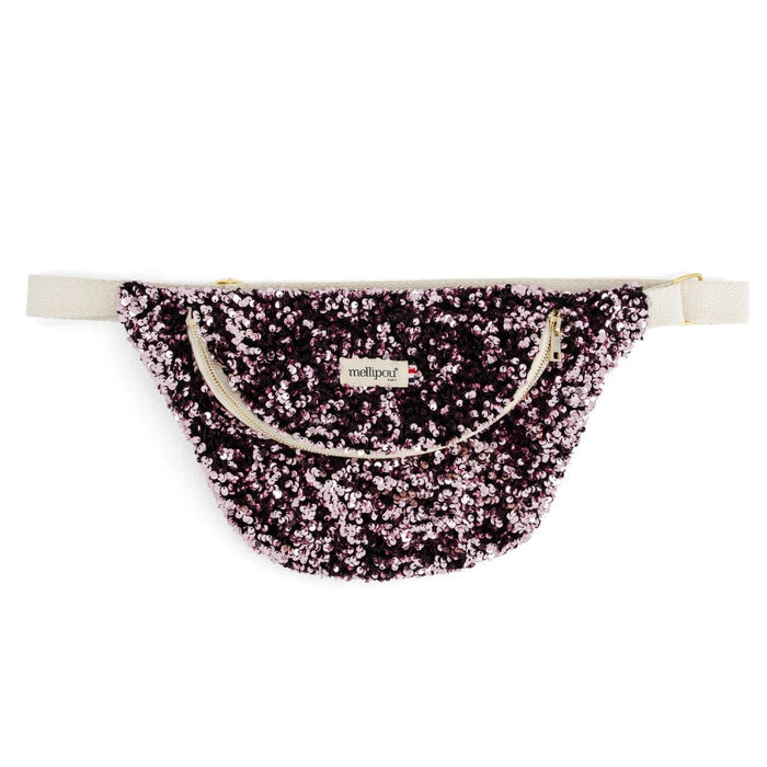 Banane à langer sequins rose - Liliane Sac à langer MELLIPOU