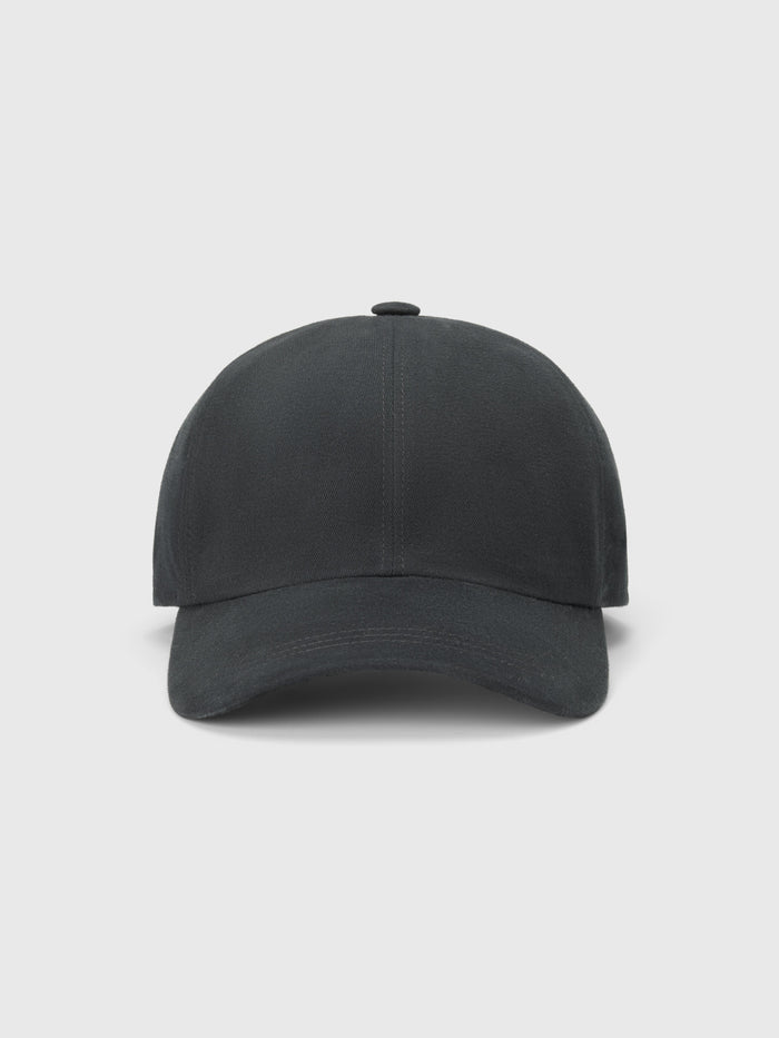 Black Drill Baseball Cap - Atica Man