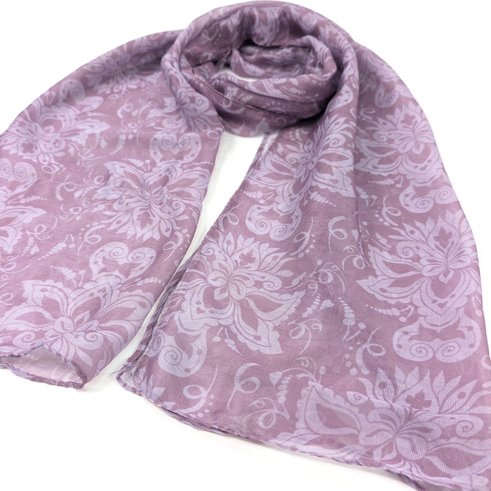 Blush Baroque Scarf (50x180cm) - Exclusive Design