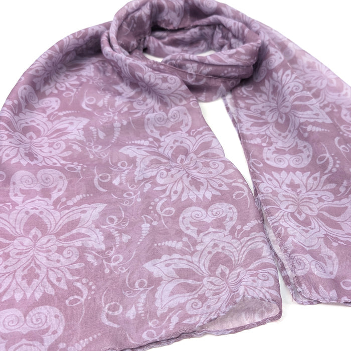 Blush Baroque Scarf (50x180cm) - Exclusive Design