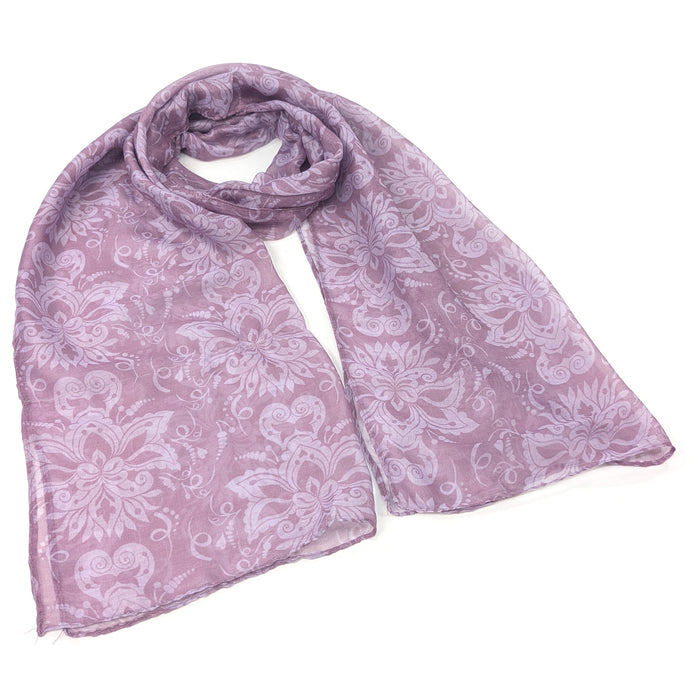 Blush Baroque Scarf (50x180cm) - Exclusive Design