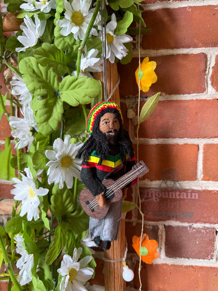 Bob Marley Inspired Ornament - Fair Trade Made- Final Sale