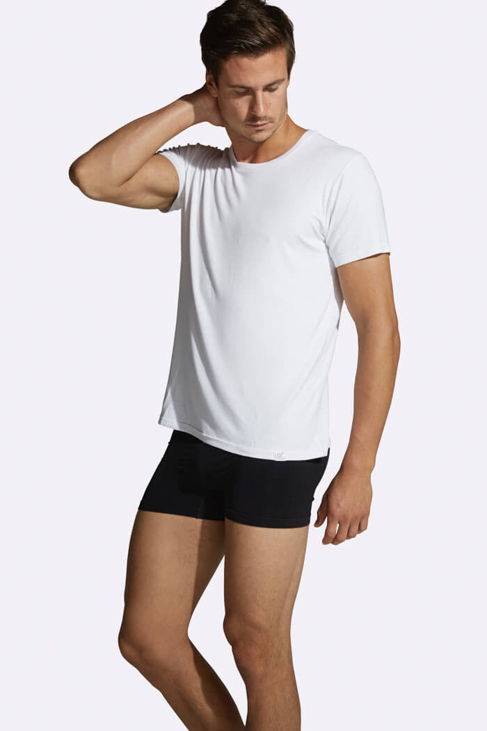 White Crew Neck T-Shirt - Boody Organic Bamboo Eco Wear