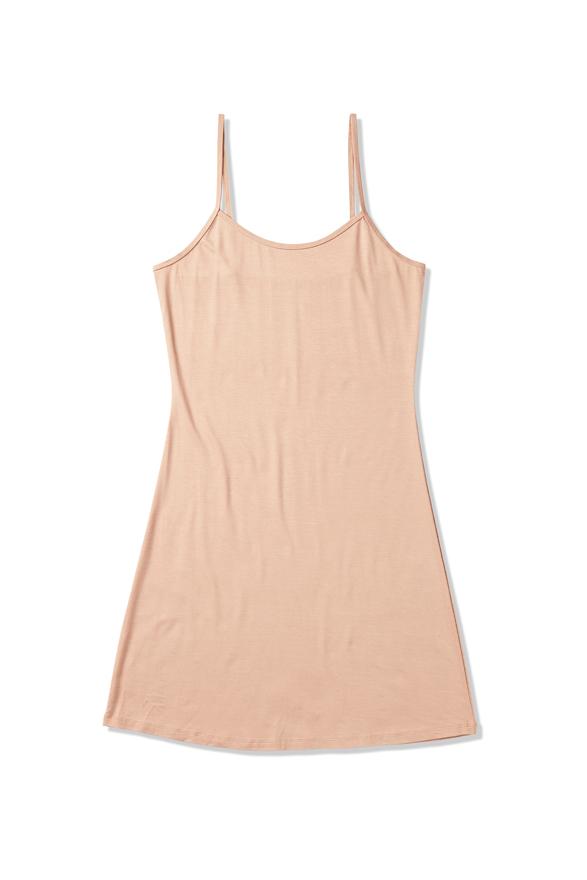 Vegan Ladies' Everyday Slip Dress Nude | Women's Bamboo Cami Slip Dress Nude | Women's Organic Slip Dresses
