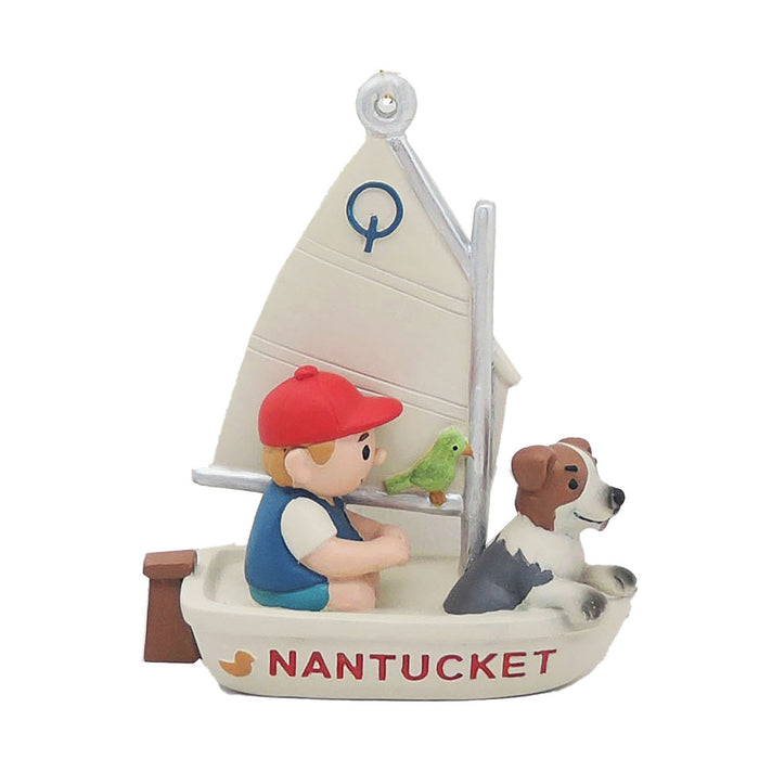 Boy Sailing  Ornament