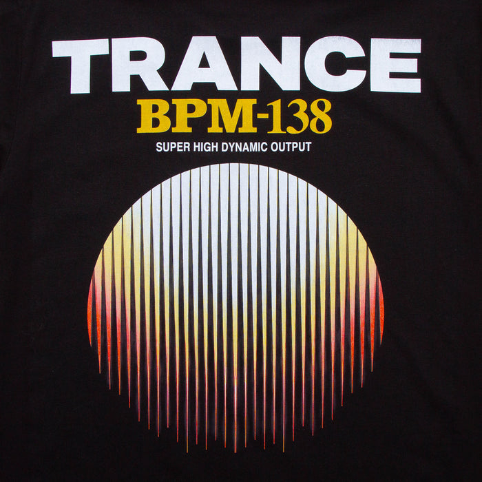 BPM Trance Back Print  - Tank Tshirt - Black