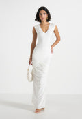 brigitte-v-neck-drape-maxi-dress-white