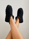 Bronwyn Fur Lined Faux Suede Ankle Boots / Black - Style Cheat