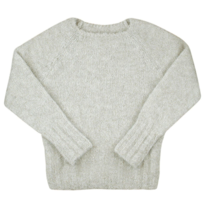 Light gray sweater on a white background