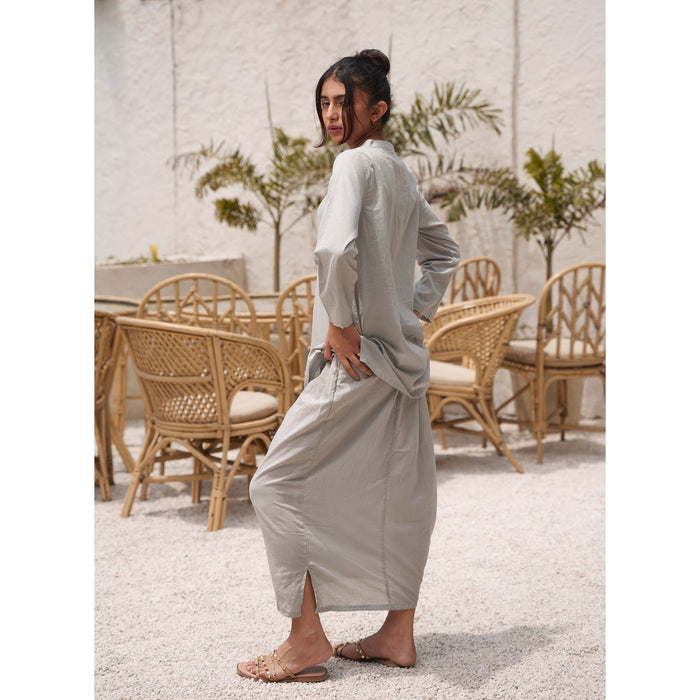 Capsule 12 - Grey Handwoven Skirt