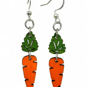 Carrot Dangle Earrings - Made in the USA- Final Sale
