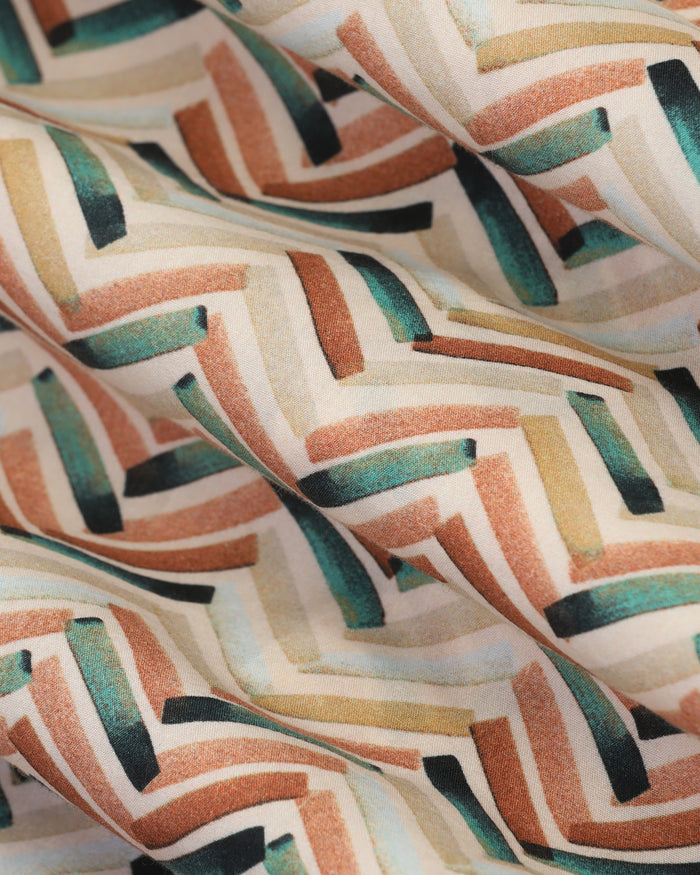 Casual Beige Printed Shirt - Alba