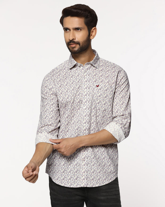Casual Beige Printed Shirt - Ryder