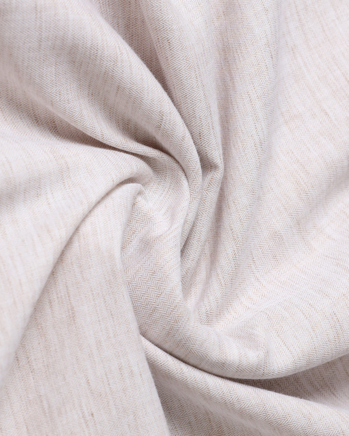 Casual Beige Solid Shirt - Josko
