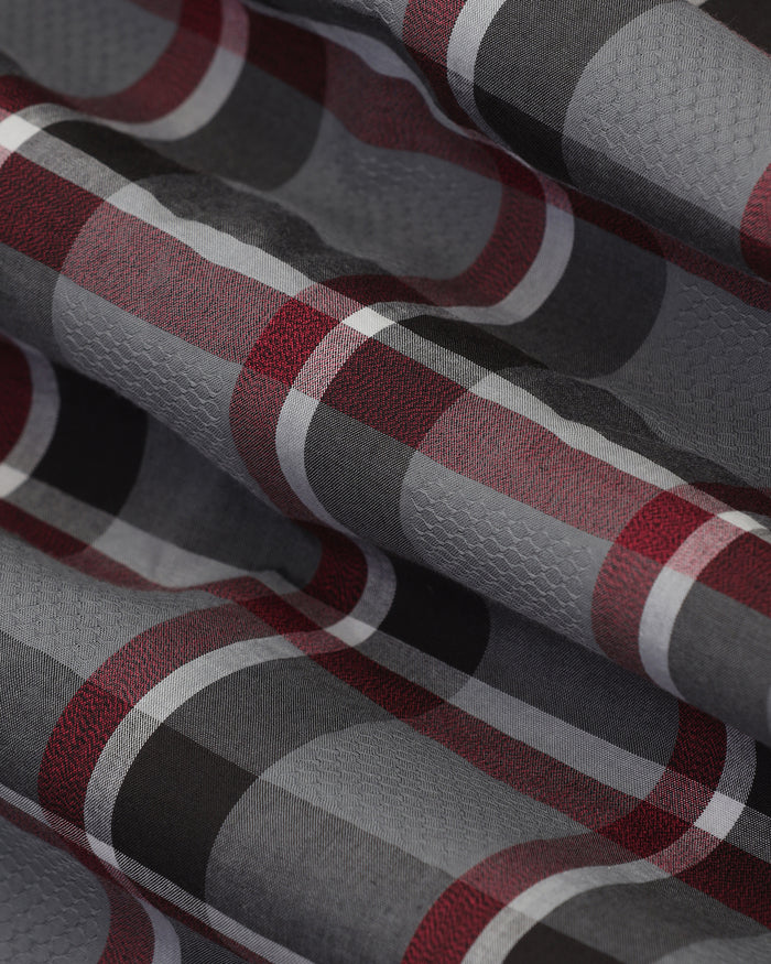 Casual Grey Check Shirt - Jace