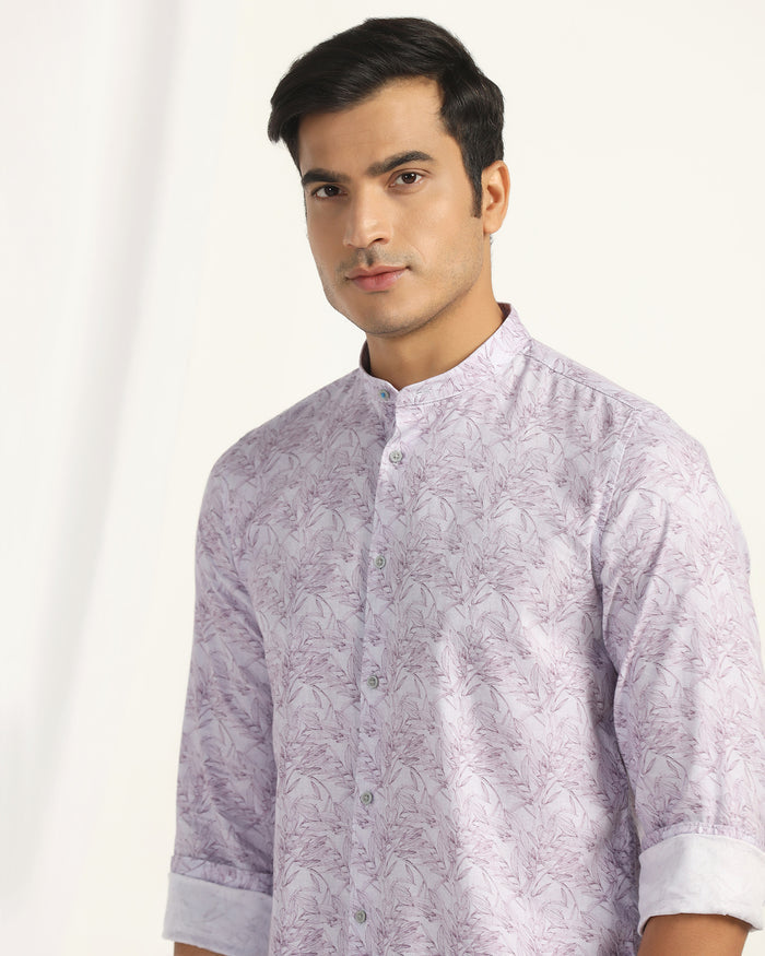 Casual Grey Printed Shirt - Tanli