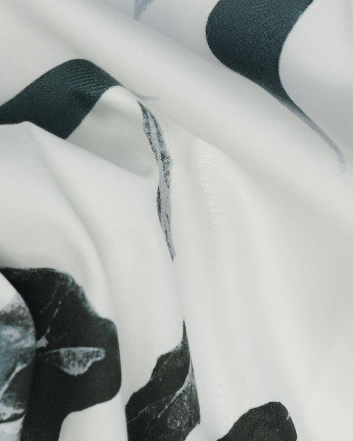 Casual Half Sleeve White Printed Shirt - Rowen