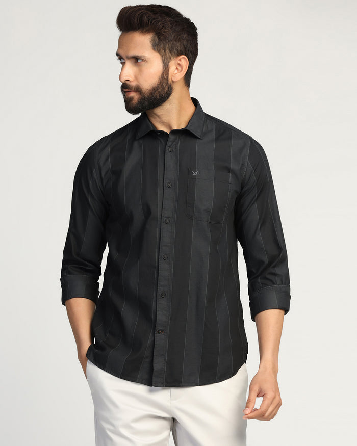 Casual Navy Stripe Shirt - Bunji