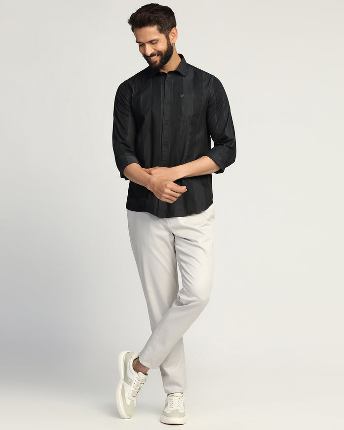 Casual Navy Stripe Shirt - Bunji