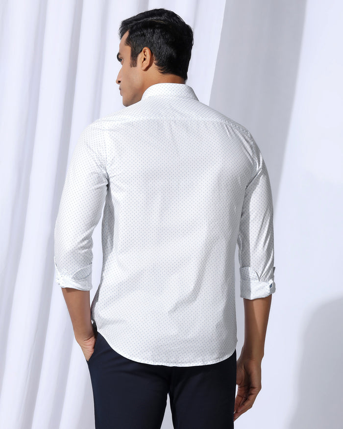 Casual White Printed Shirt - Renan