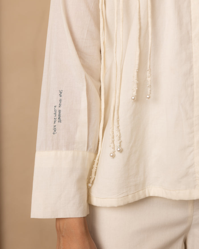 Celeste Top and Pants Set (Beige)