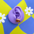 Cheeseburger Stud Earrings