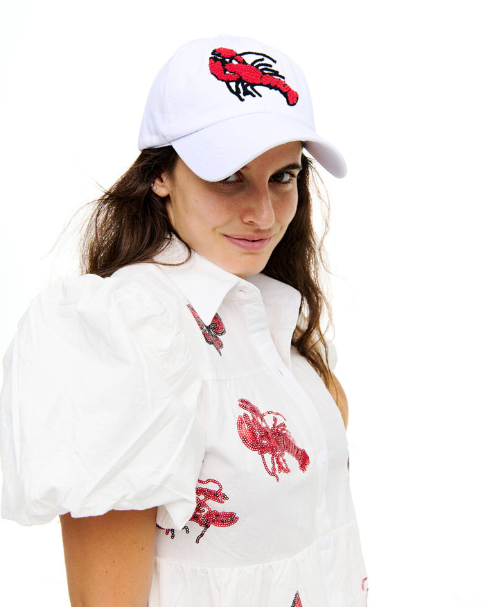 Chenille Crawfish Baseball Cap