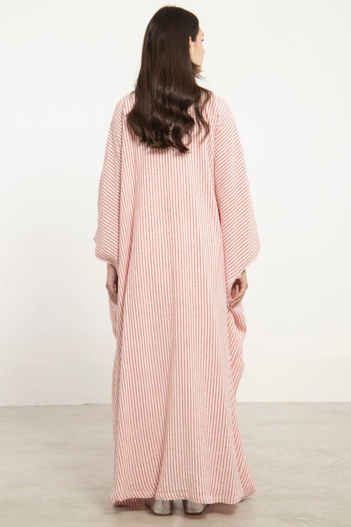 Classic Linen Striped Abaya