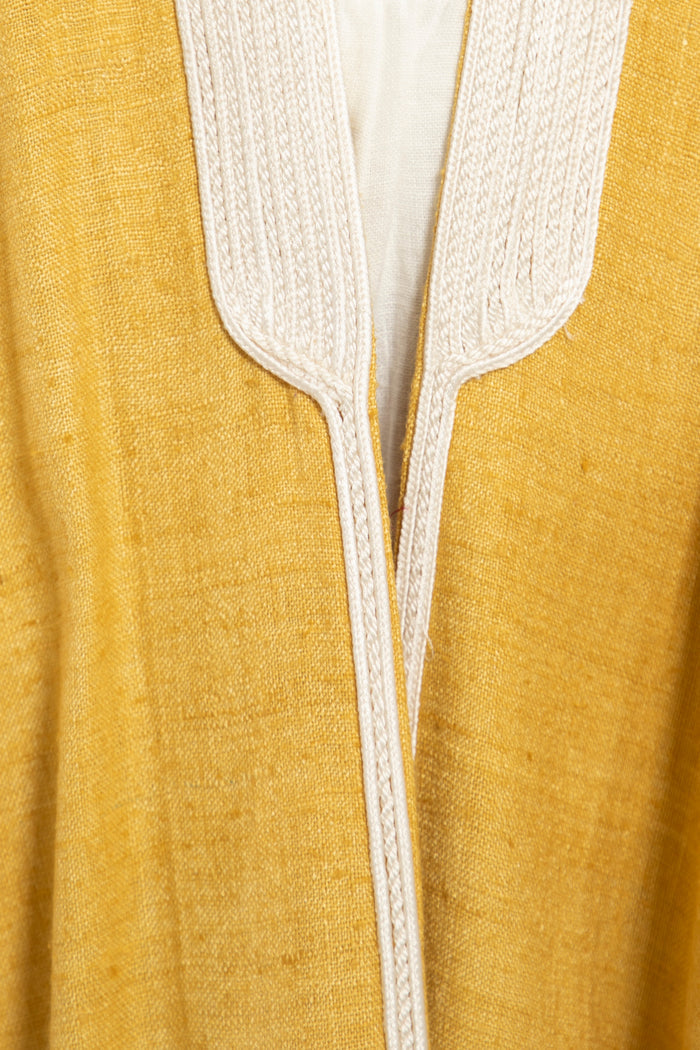 Classic Silk Mustard Abaya