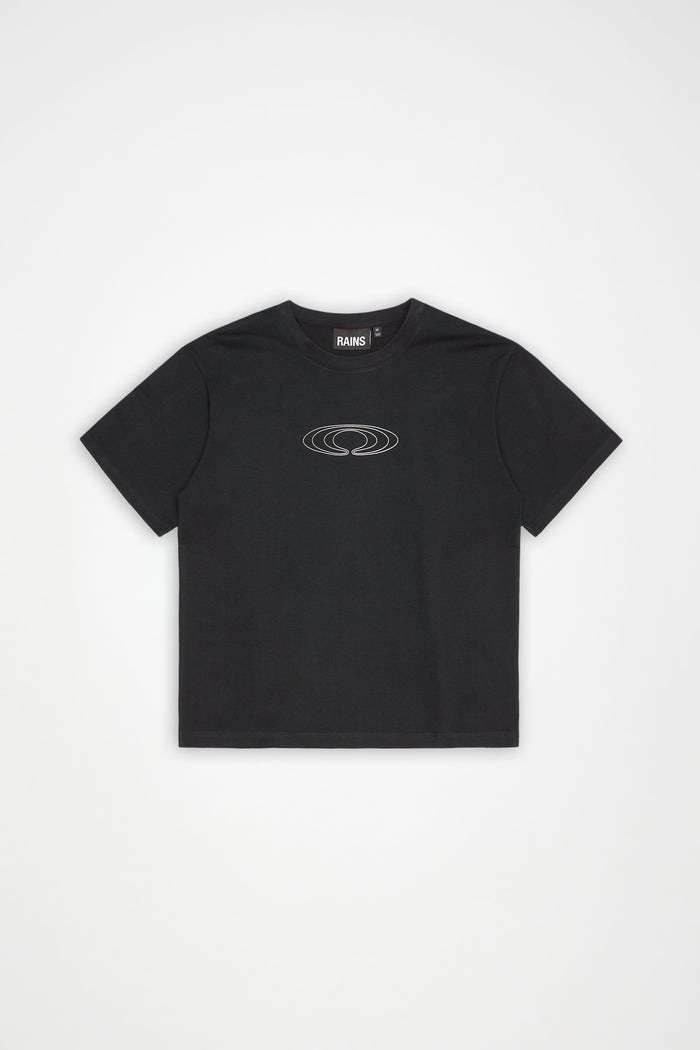 RAINS Classic T-shirt Splash Black Short Sleeve