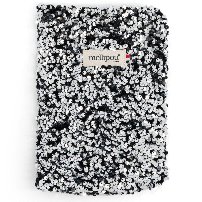 Protège carnet de santé sequins argentés - Jacky Carnet de santé MELLIPOU