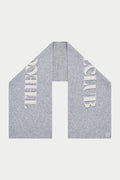 COPYRIGHT KNIT SCARF - GREY MARL