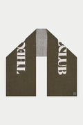 COPYRIGHT KNIT SCARF - KHAKI
