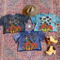 Cotton Fairy + Mushroom Mineral Wash Cropped Tee - Fair Trade Made - 3 Colors Available