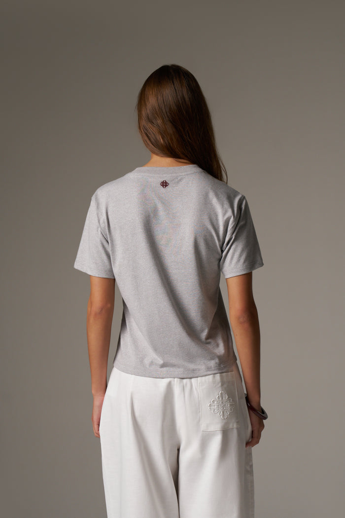 CTRE LIGHTWEIGHT BABY TEE - GREY MARL