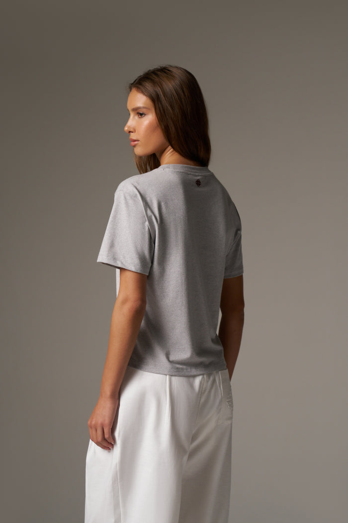 CTRE LIGHTWEIGHT BABY TEE - GREY MARL