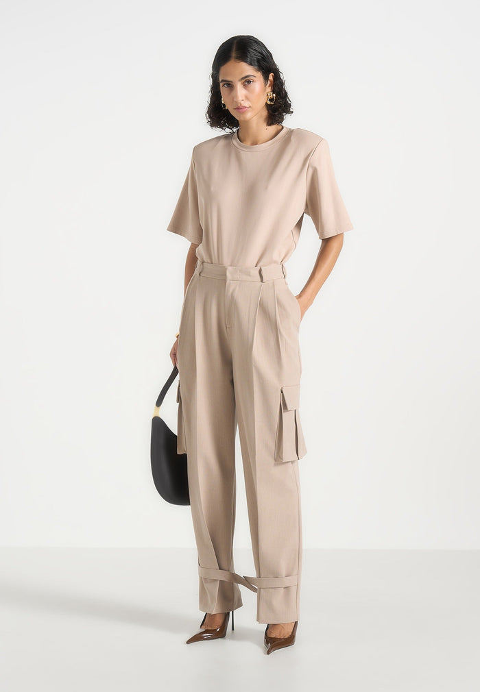 textured-tailored-pleated-cargo-trousers-taupe-1