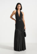 deborah-halter-neck-maxi-dress-with-waist-detail-black-white