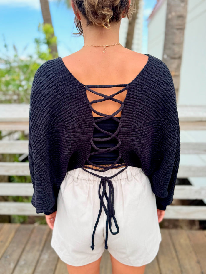 Delaney sweater in black