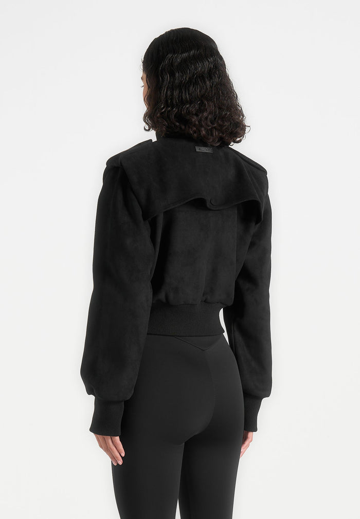 delfina-suede-layered-shoulder-cropped-bomber-jacket-black