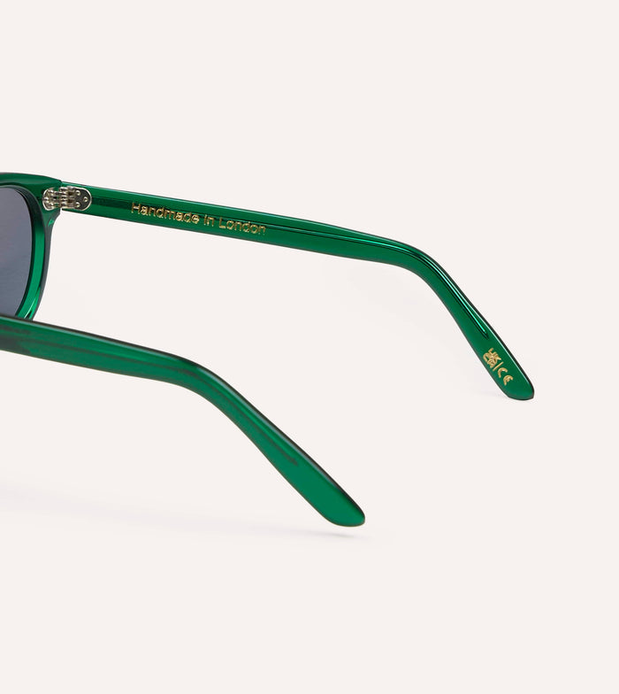 Drake's by Ransome Dark Green Panto Frame Sunglasses